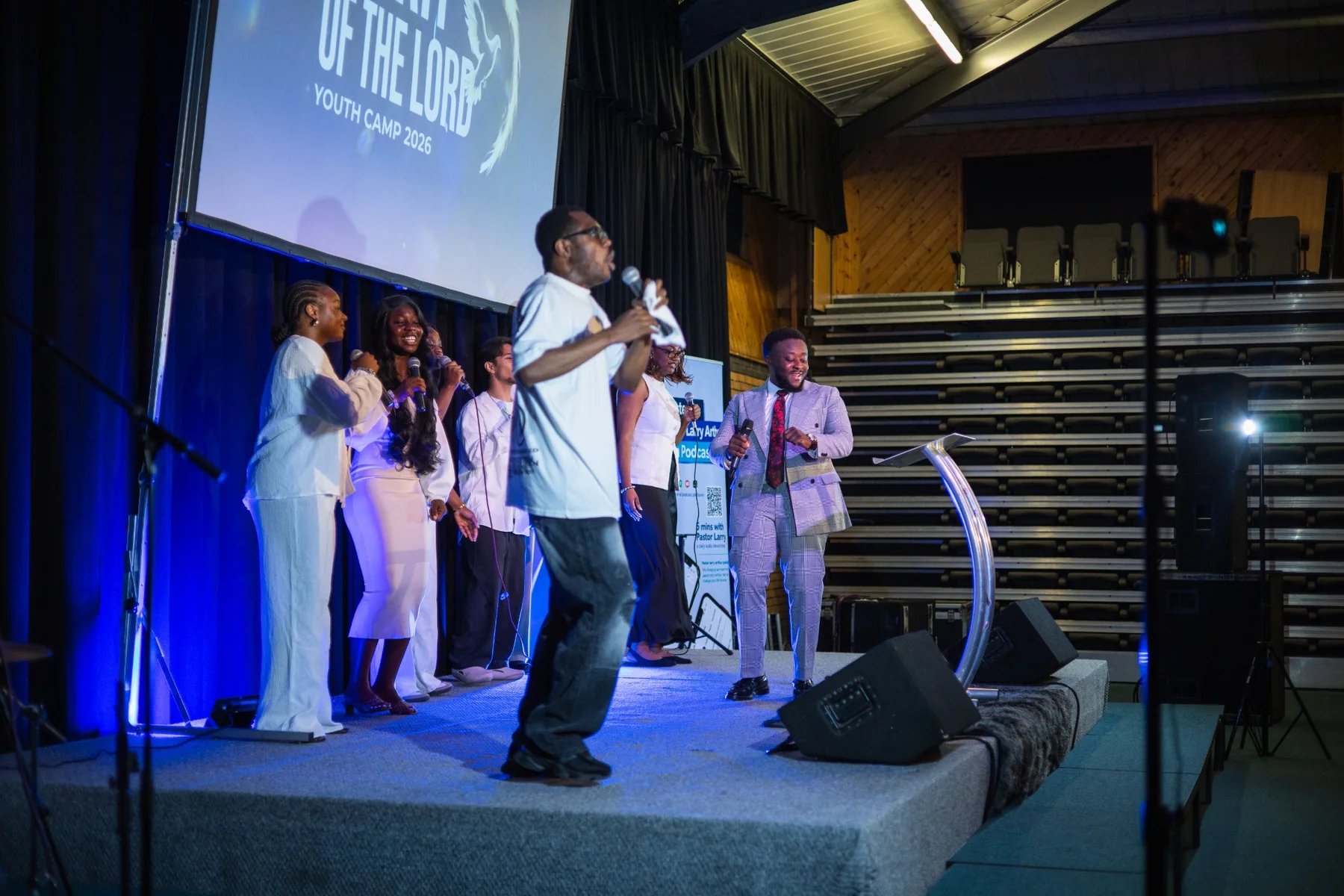 Pastor Larry Arthur at camp